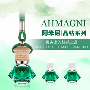 【Ahmagni】車(chē)上香水車(chē)載內(nèi)飾用品車(chē)用香水汽車(chē)掛式飾香水掛件香水瓶新車(chē)必備