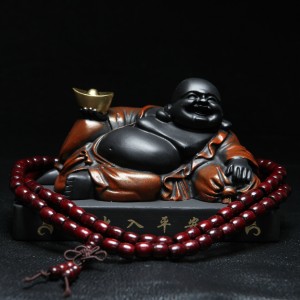 高檔創(chuàng)意汽車擺件活性炭雕彌勒佛佛保平安 汽車內(nèi)裝飾品擺件用品